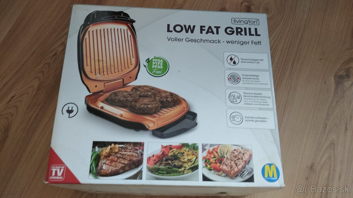 Nový kontaktný gril Mediatech Livington Low Fat