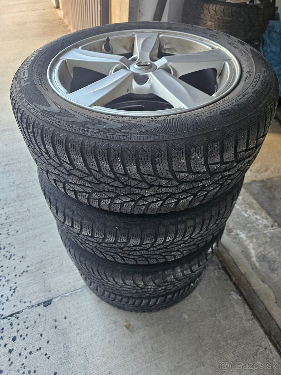 4ks ekektrony 5x108 orig Volvo so zimnymi pneu 205/55 R16