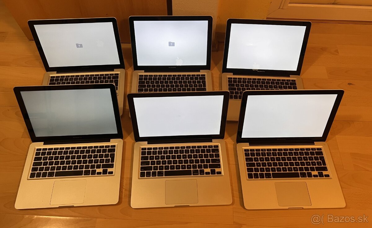 6x MacBook Pro 13" A1278 Core i7 - i5 - C2D -predaj v celku