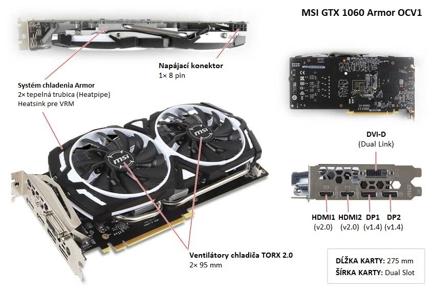 Predam graficku kartu MSI gtx 1060 6Gb