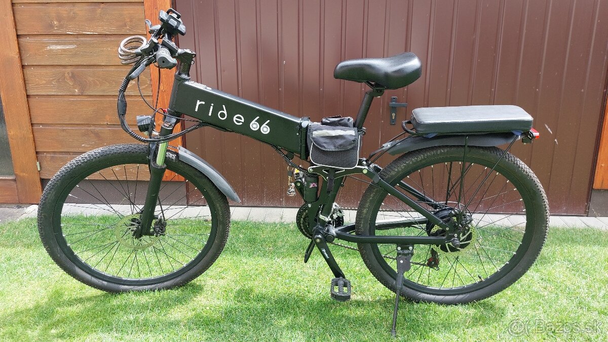 Skladací  celoodpružený horský elektrobicykel