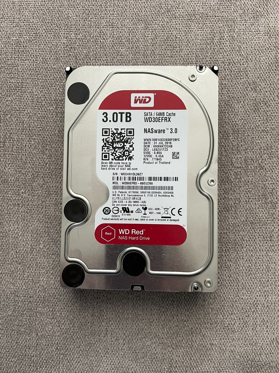 3,5" HDD WD Red 3TB