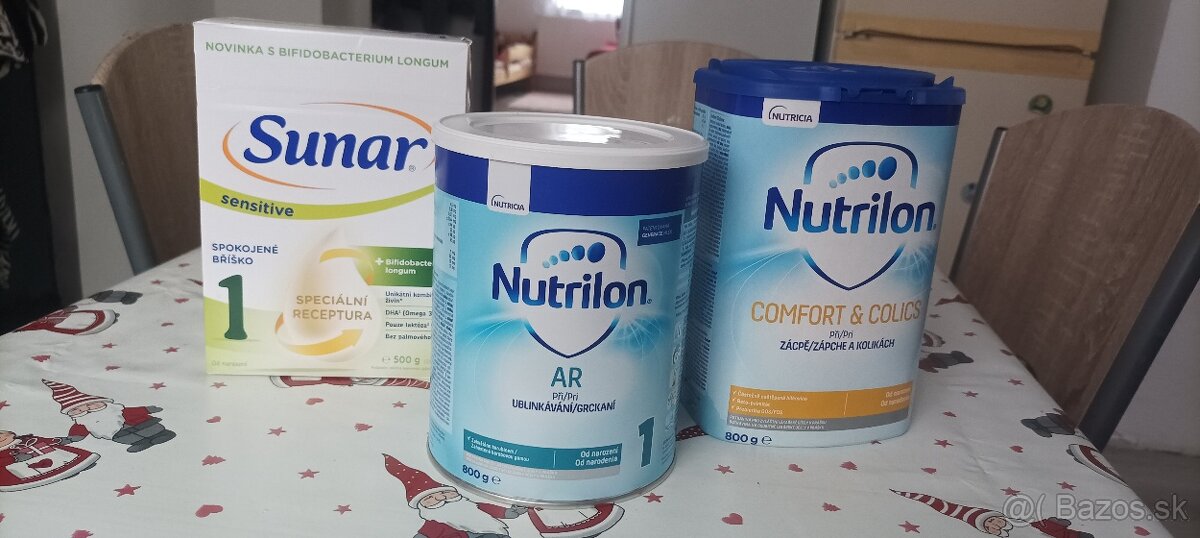 Sunar sensitive 1, Nutrilon AR, Nutrilon comfort colics