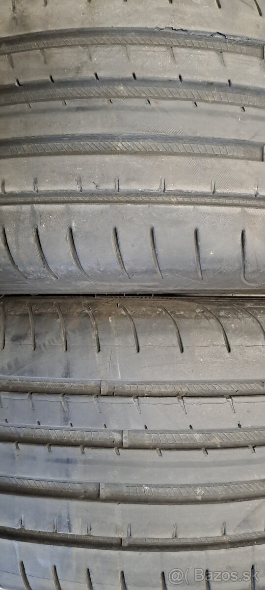 Predám 2ks jazdené letné 245/45r18-96W Good Year