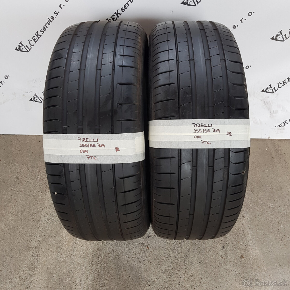 255/55 R19 PIRELLI pár letných pneumatík