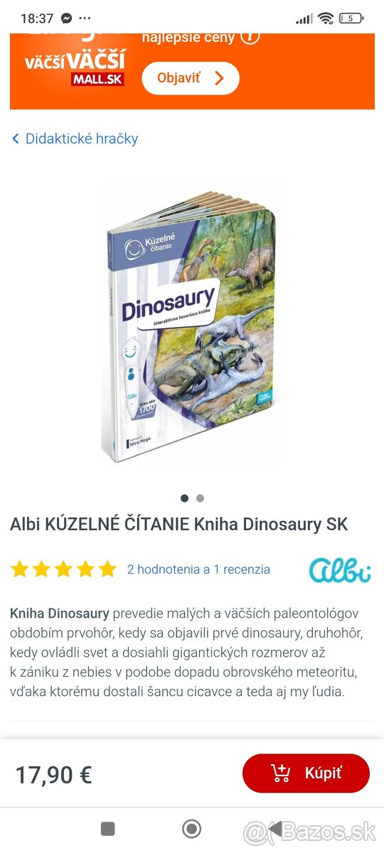 Albi kniha rozprávkové čítanie