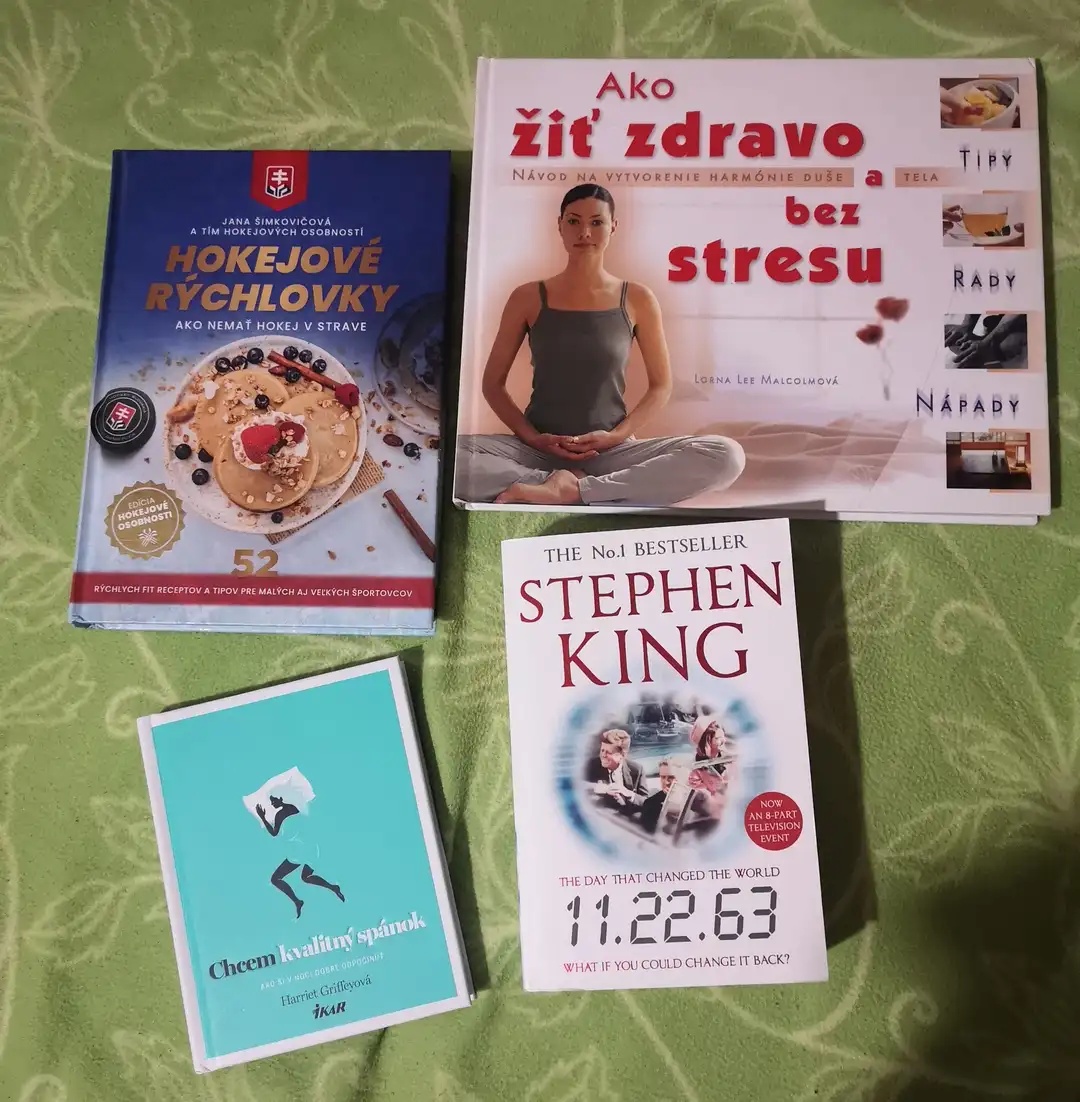 Knihy hokej jedlo spánok joga Stephen Kingsvk eng