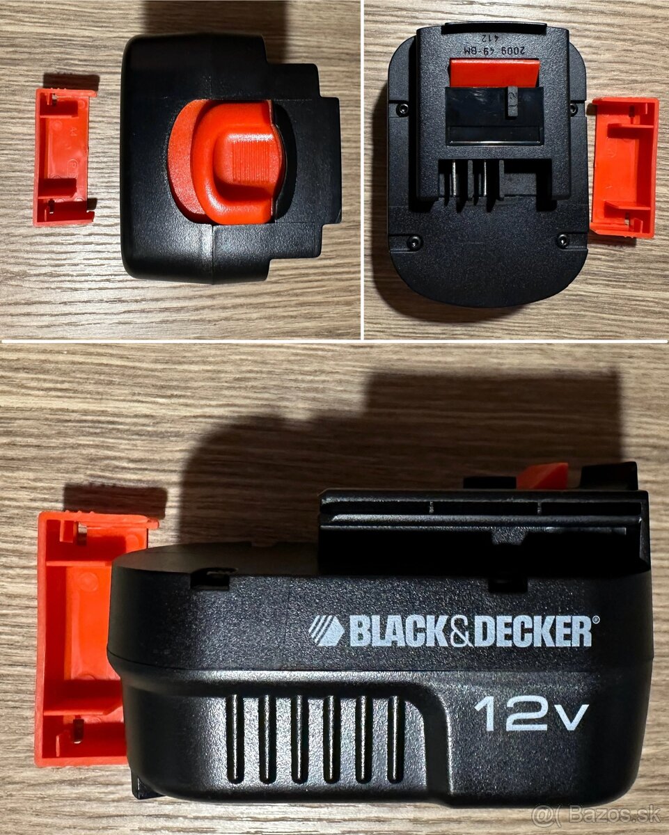 "NOVÁ" BLACK&DECKER batéria A12E a adaptér HKA-15321 za25E