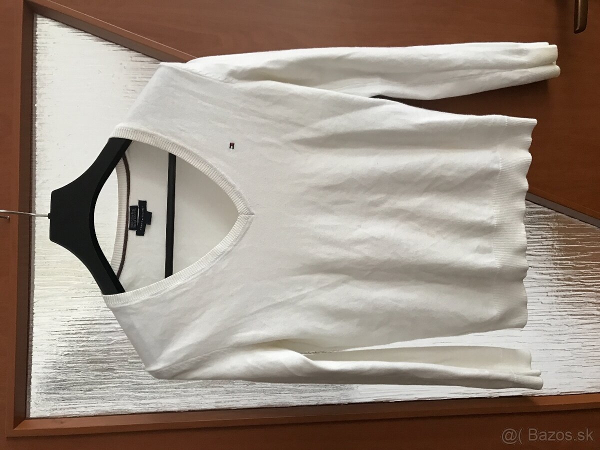 TOMMY HILFIGER originál white dámsky svetrik S