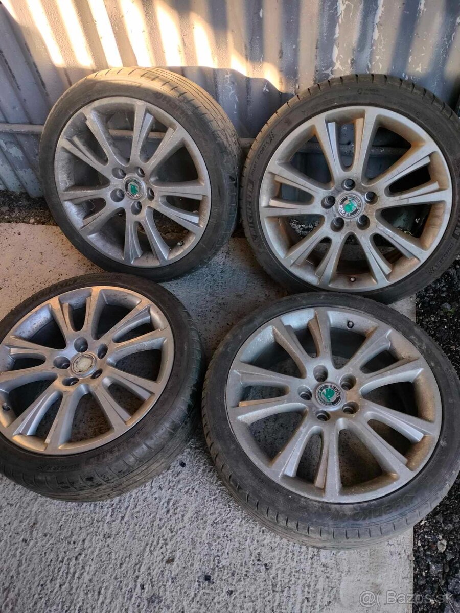 4ks alu disky orig. Škoda 5x112 R18