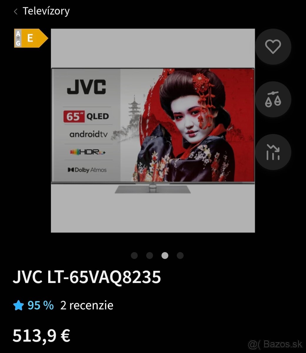 JVC qled 65 TV