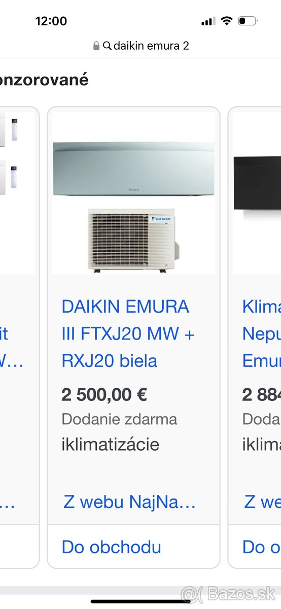 Predam klimatizaciu Daikin Emura 2