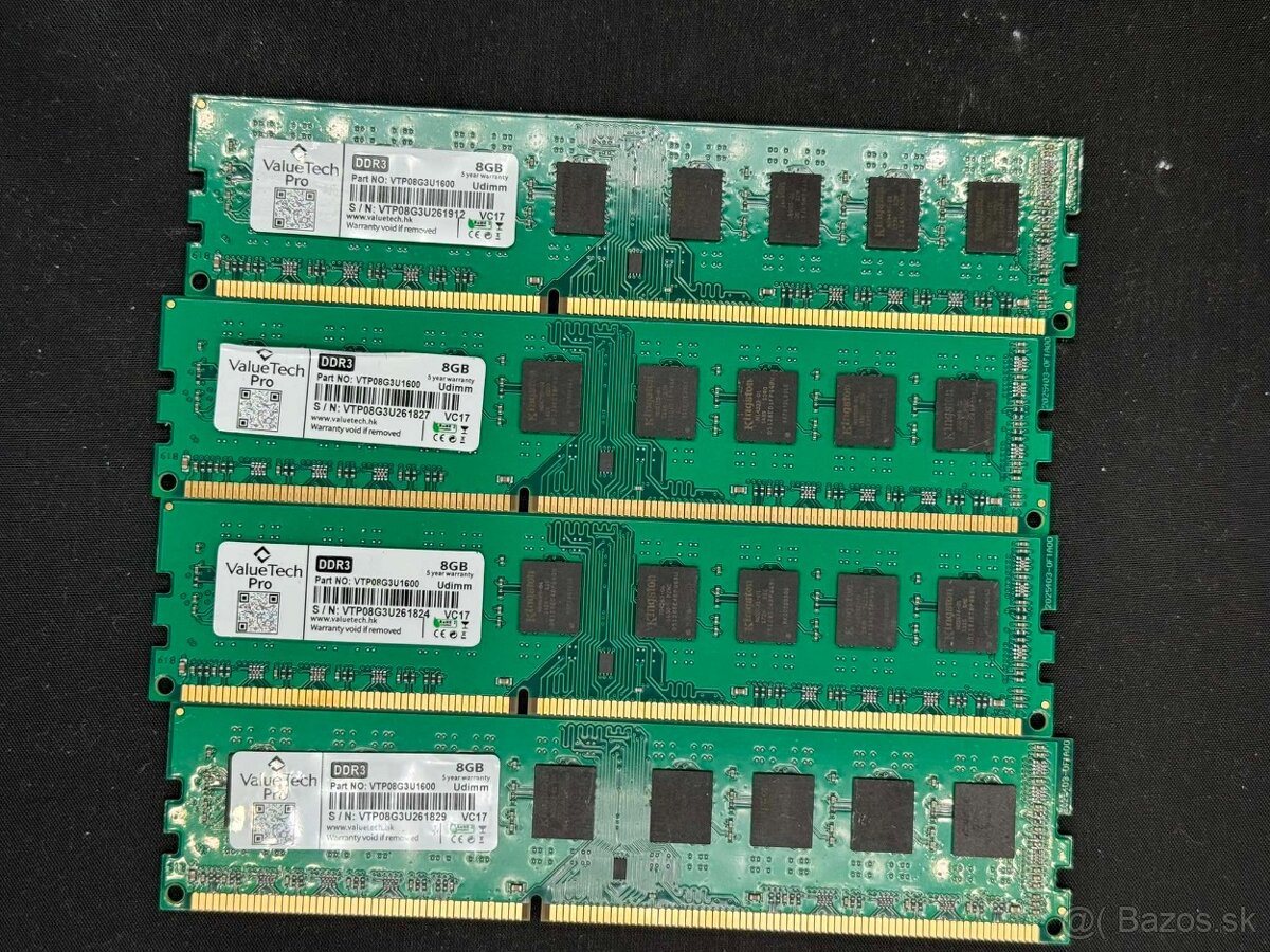 4x 8GB DDR3 (32GB)