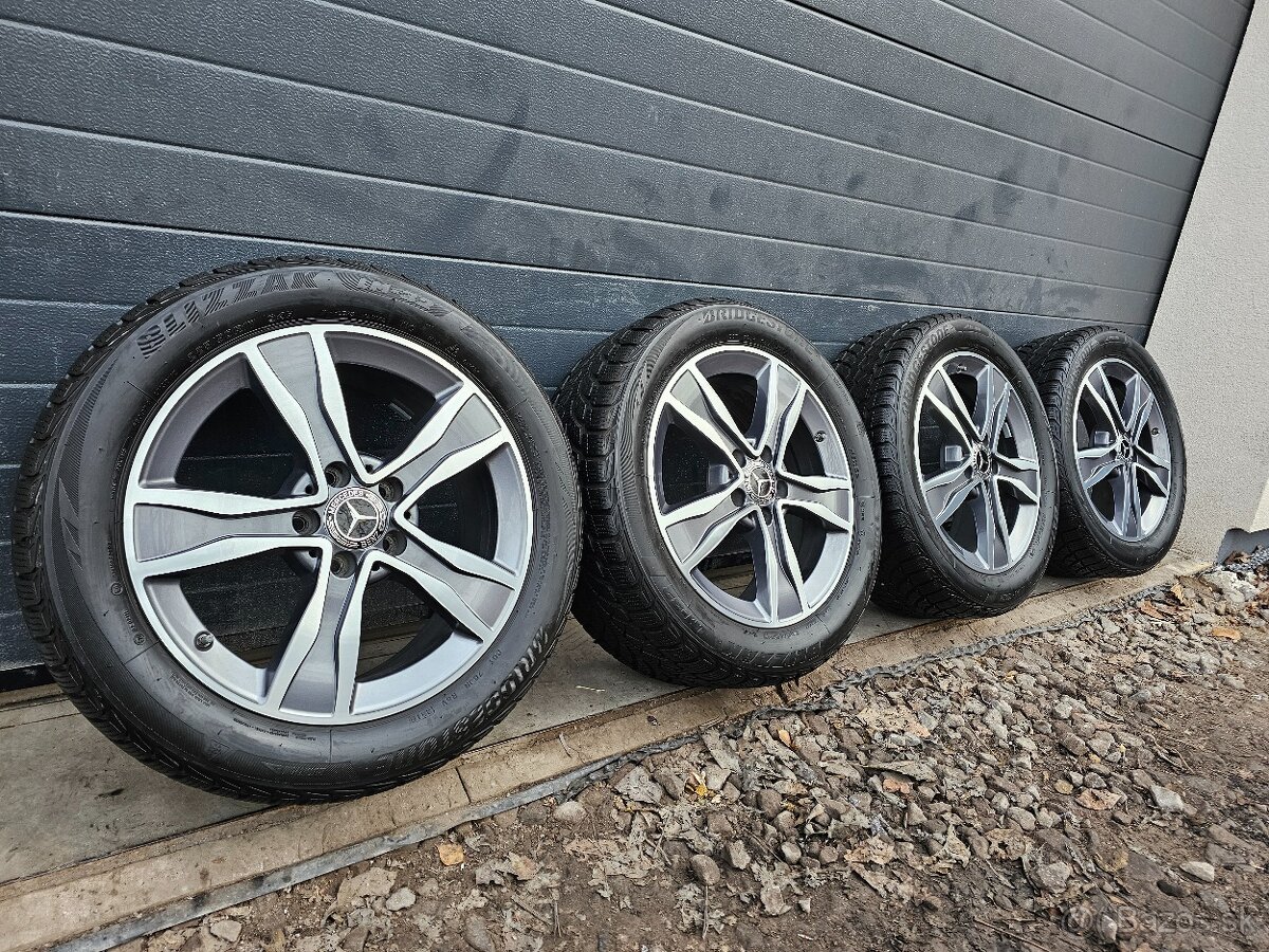 Zánovná Zimná Sada Mercedes C W205+Bridgestone 225/50 R17