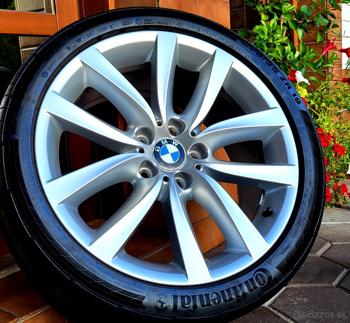 alu R19 5x120, dvojrozmer, orig. BMW 5, F10, F11 + pneu