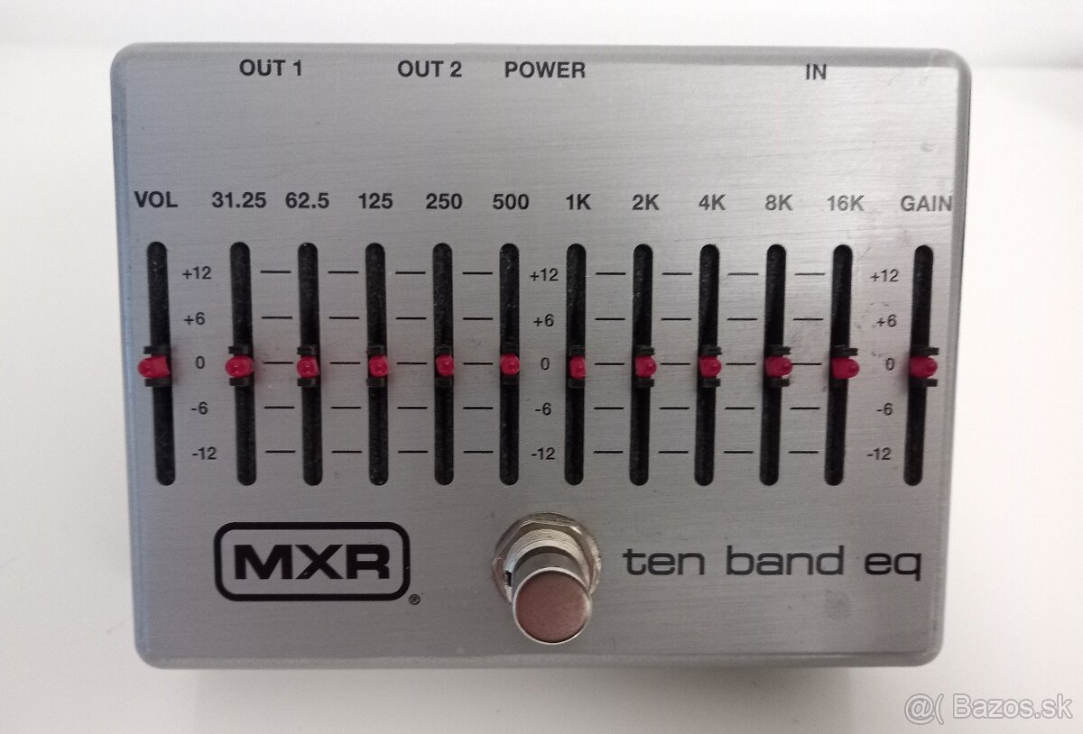 Dunlop MXR M108S Ten Band EQ Gitarový ekvalizer 10 pasmovy