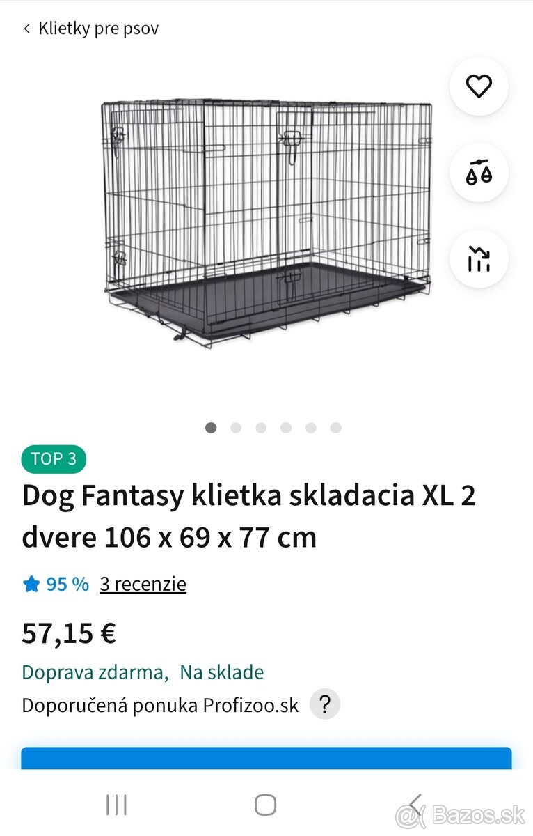 Klietka XL pre psika