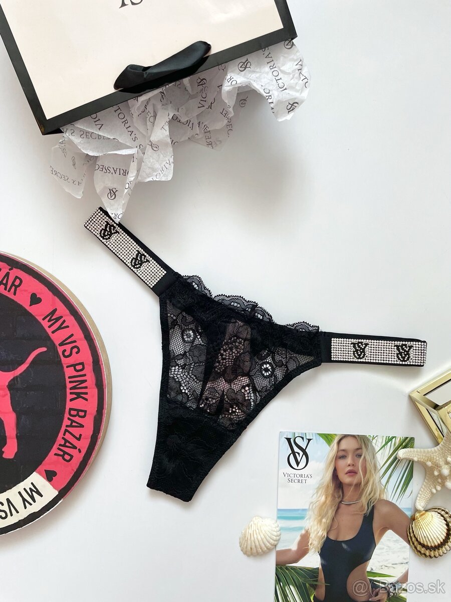 Victoria’s Secret shine strap tanga nohavičky XS