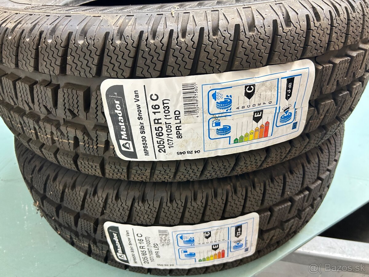 ✅ NOVÉ ZIMNÉ MATADOR MPS530 SIBIR SNOW VAN - 205/65 R16 C ✅