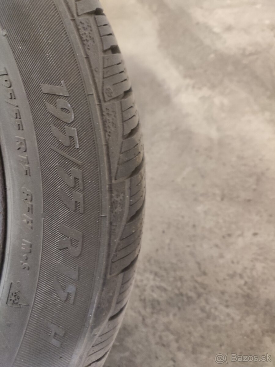 Zimné pneumatiky 195/55 R15 (5x100) škoda vw seat