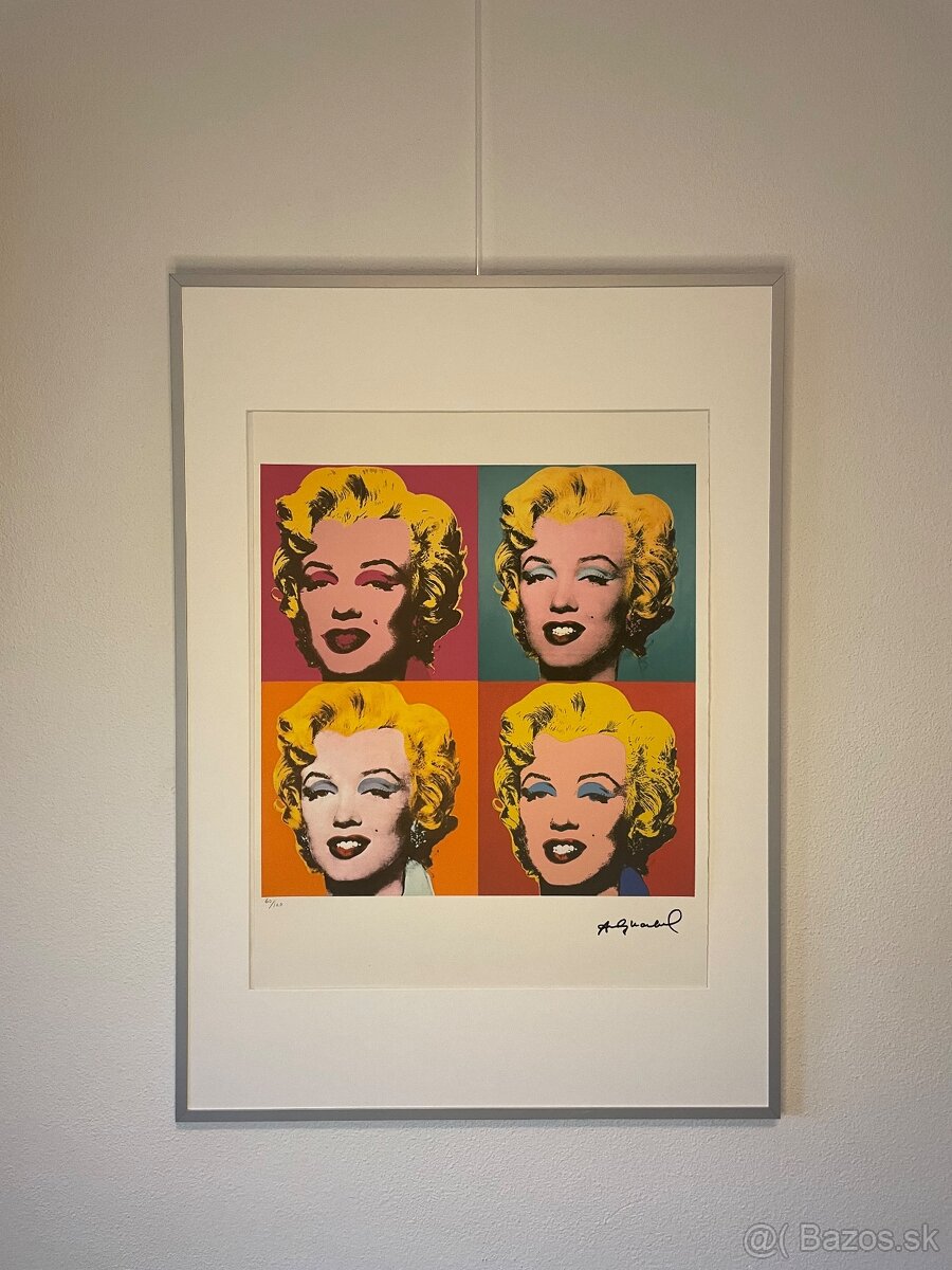 Andy Warhol "Marilyn" Limitovaná edícia_Číslované_Certifikát