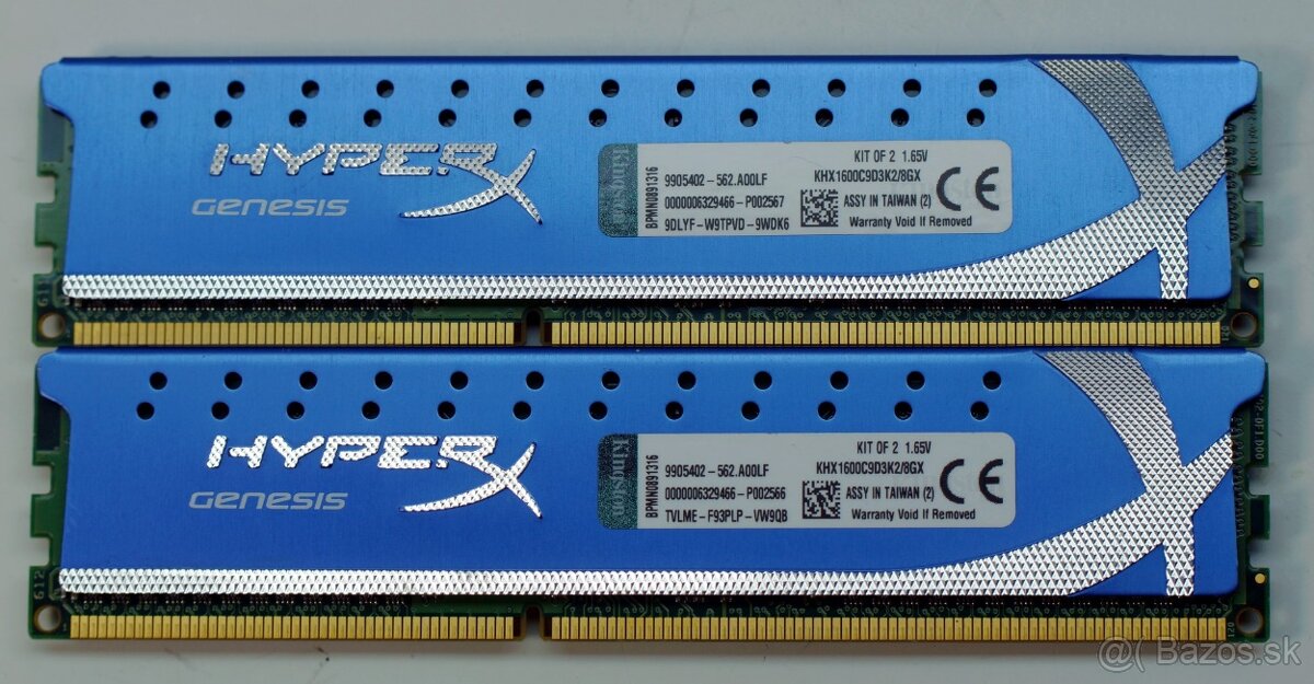 8GB DDR3 1600MHz Kingston HyperX Genesis