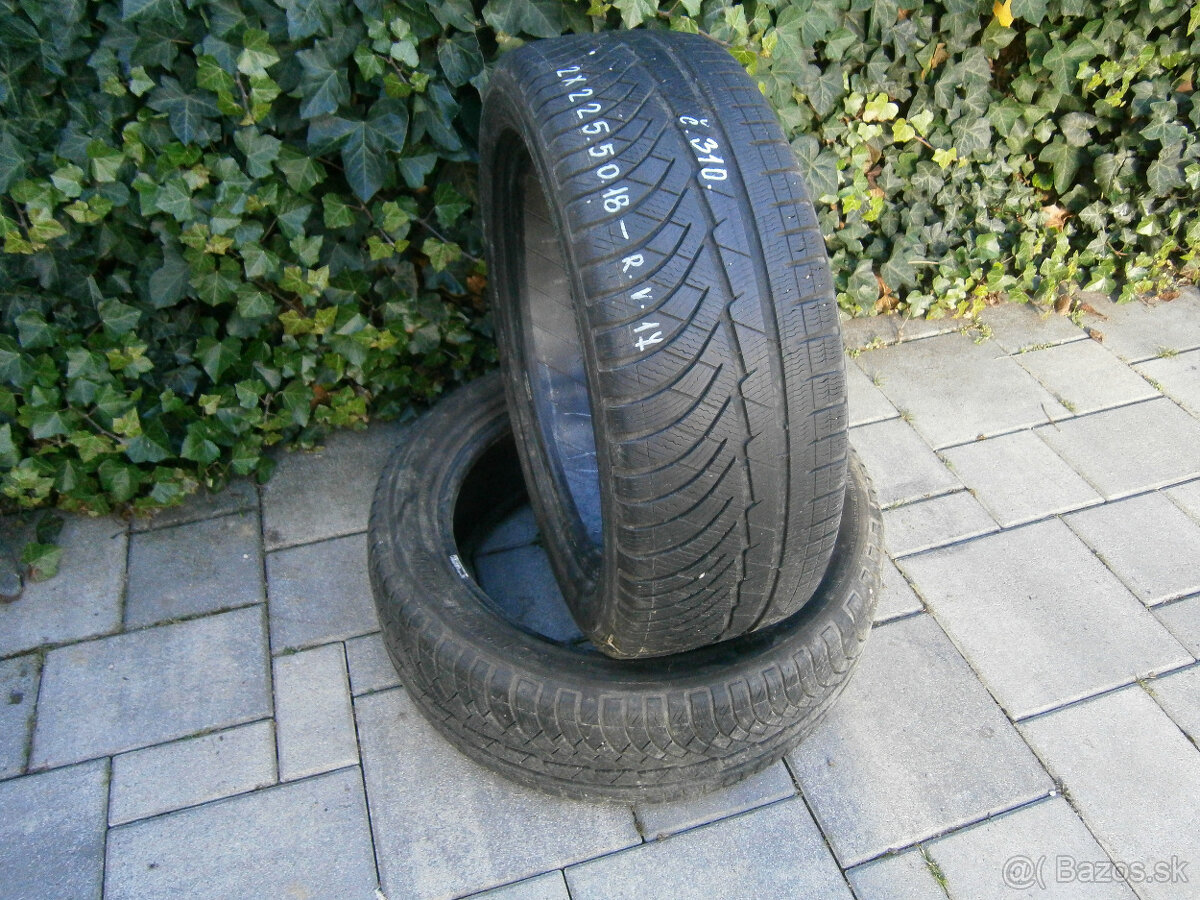 Predám 2x zimné pneu Michelin 225/50 R18 99VXL