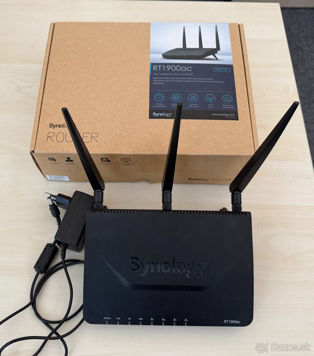 nevyužívaný router SYNOLOGY RT1900ac, v originánej krabici