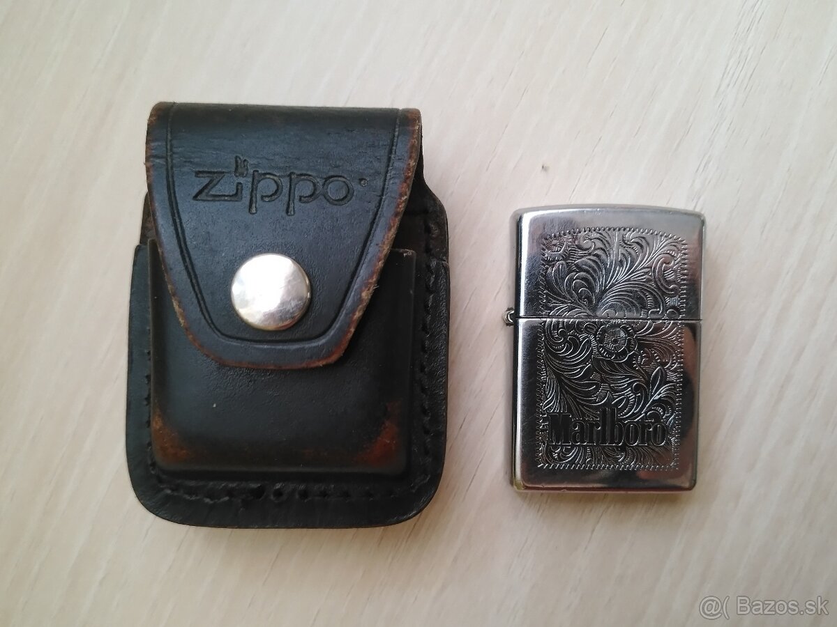 Zippo Marlboro z koženým púzdrom