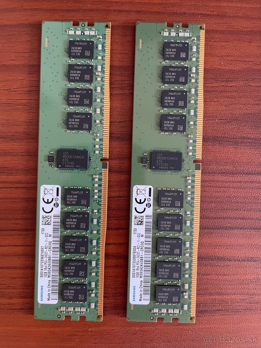 Server RAM 2ks Samsung 16GB ECC DDR4 RDIMM