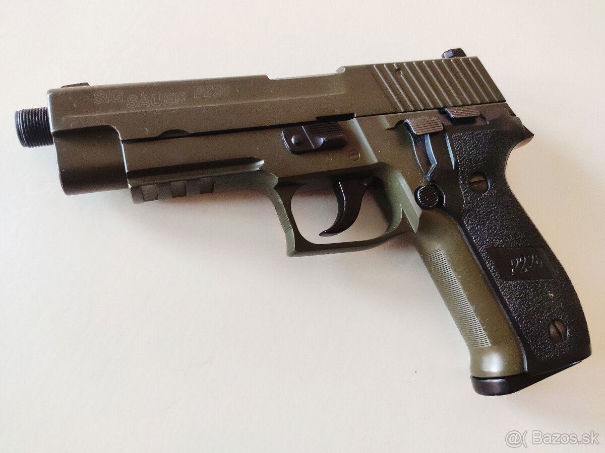 WE SIG Sauer P226 full metal RIS + zásobníky, kufrík