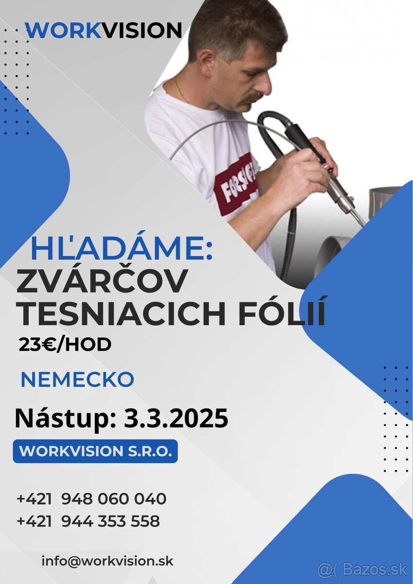 Zváračov plastových fólii