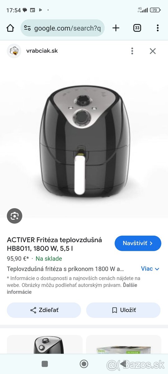 Teplovzdušná fritéza