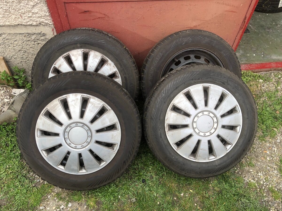 Zimné pneu 195/65 R15 na diskoch 5x108 Peugeot, Citroen