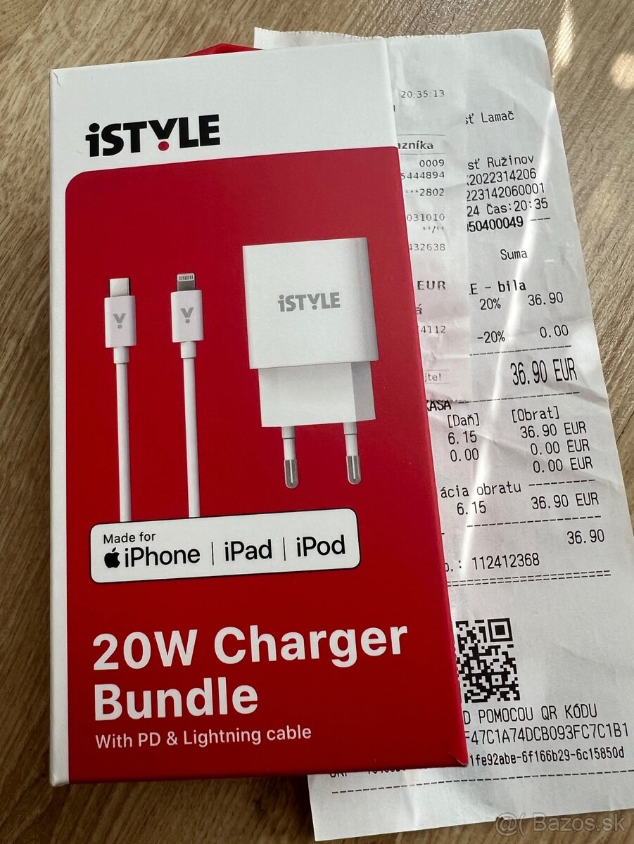 Nova iStyle Apple nabijacka(lightning)20W