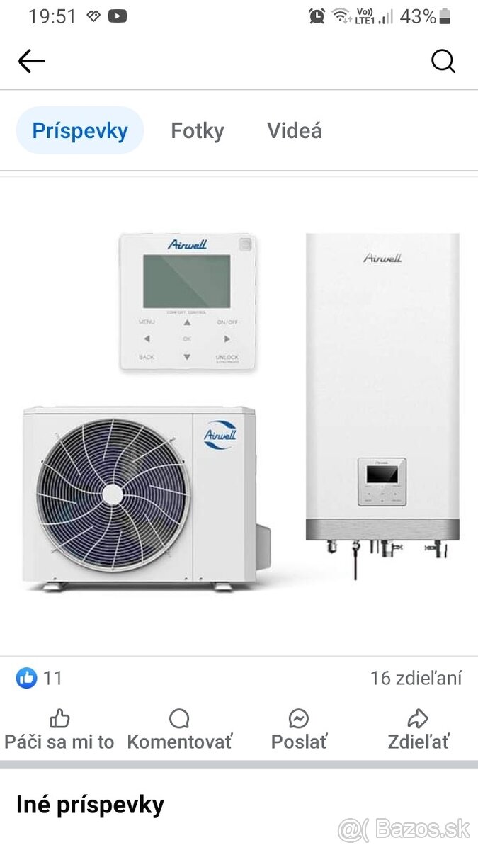 Tepelné Čerpadlo split Airwell 10kW