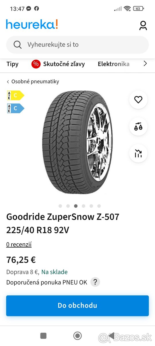 Zimné pneumatiky 225/40 r18