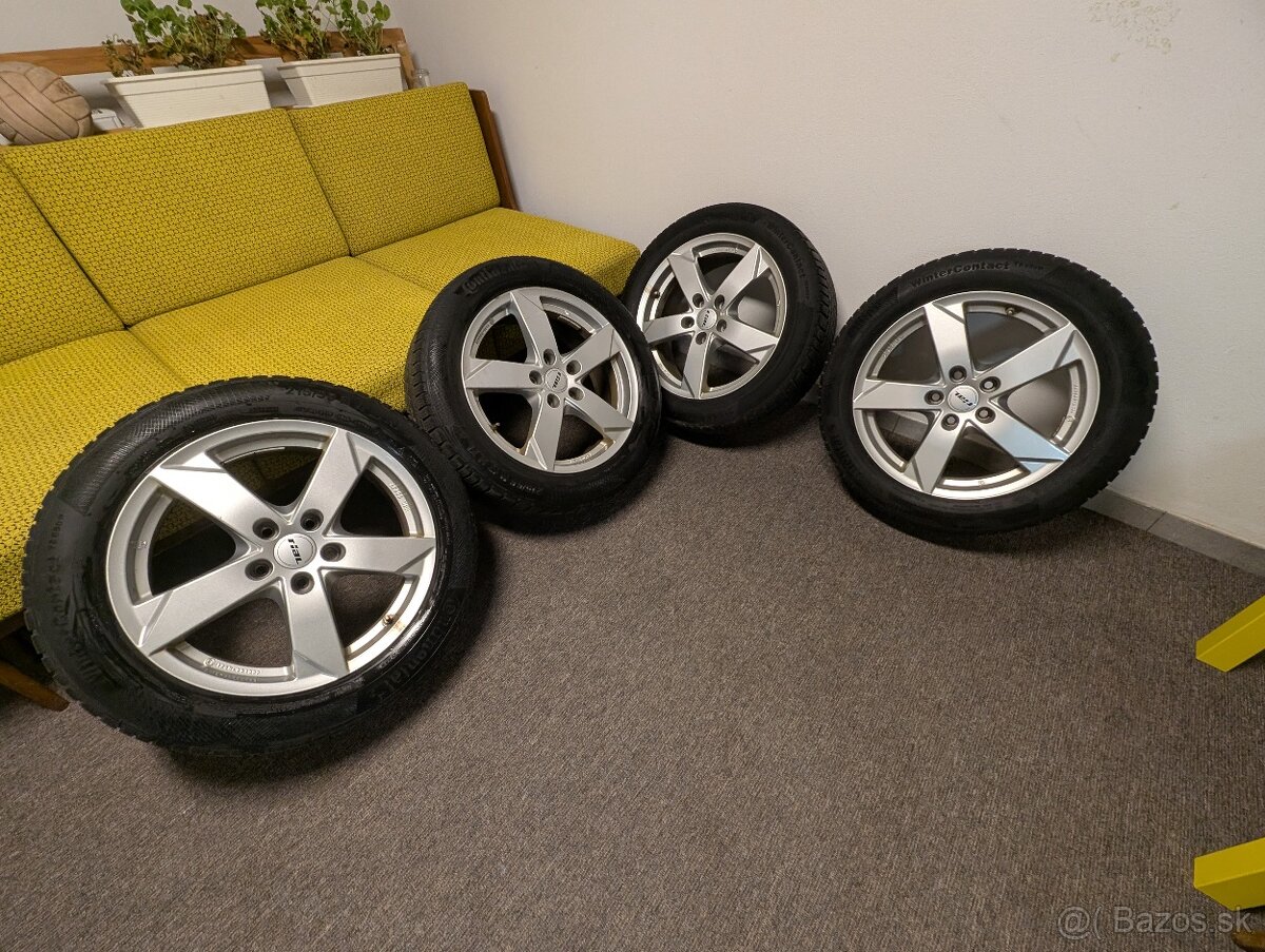 Zimná sada škoda Superb, vw Passat 215/55 r17