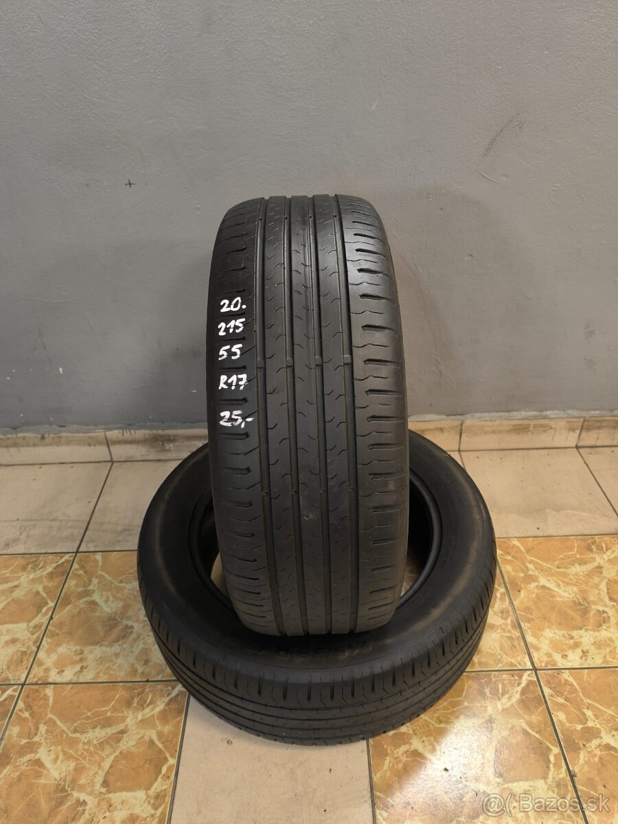 20. Pneumatiky Letne Continental 215/55 R17