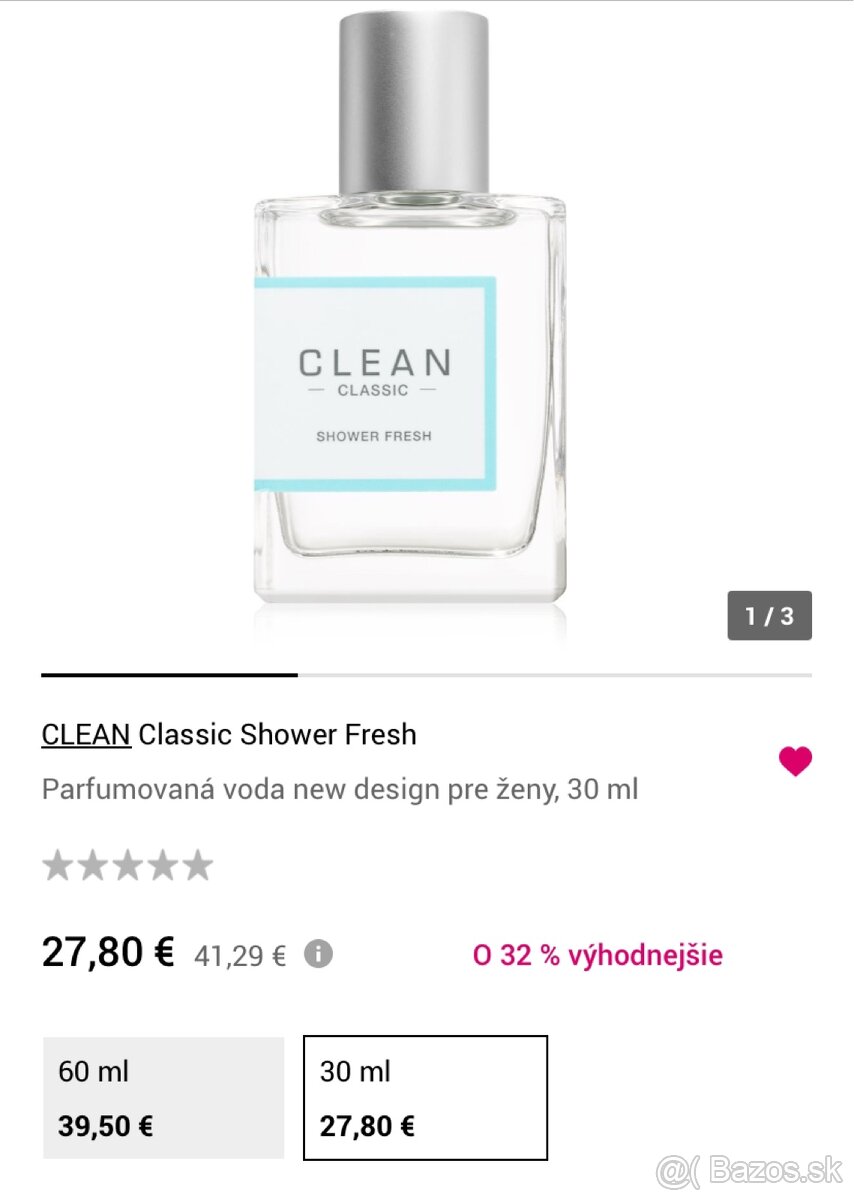 Clean-parfemova voda 30ml