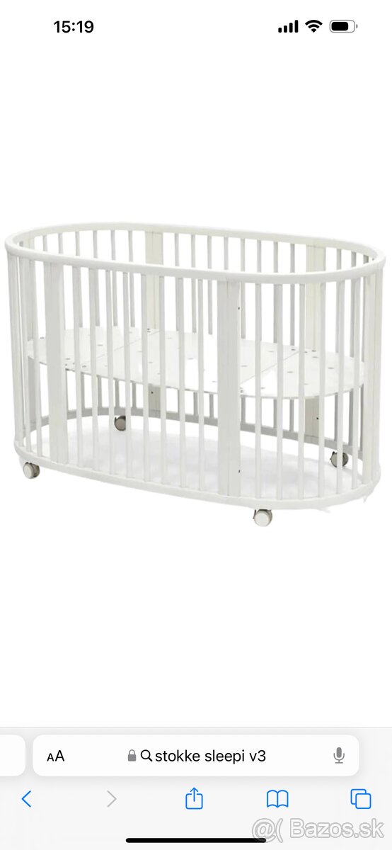 Postieľka Stokke sleepi v3 white