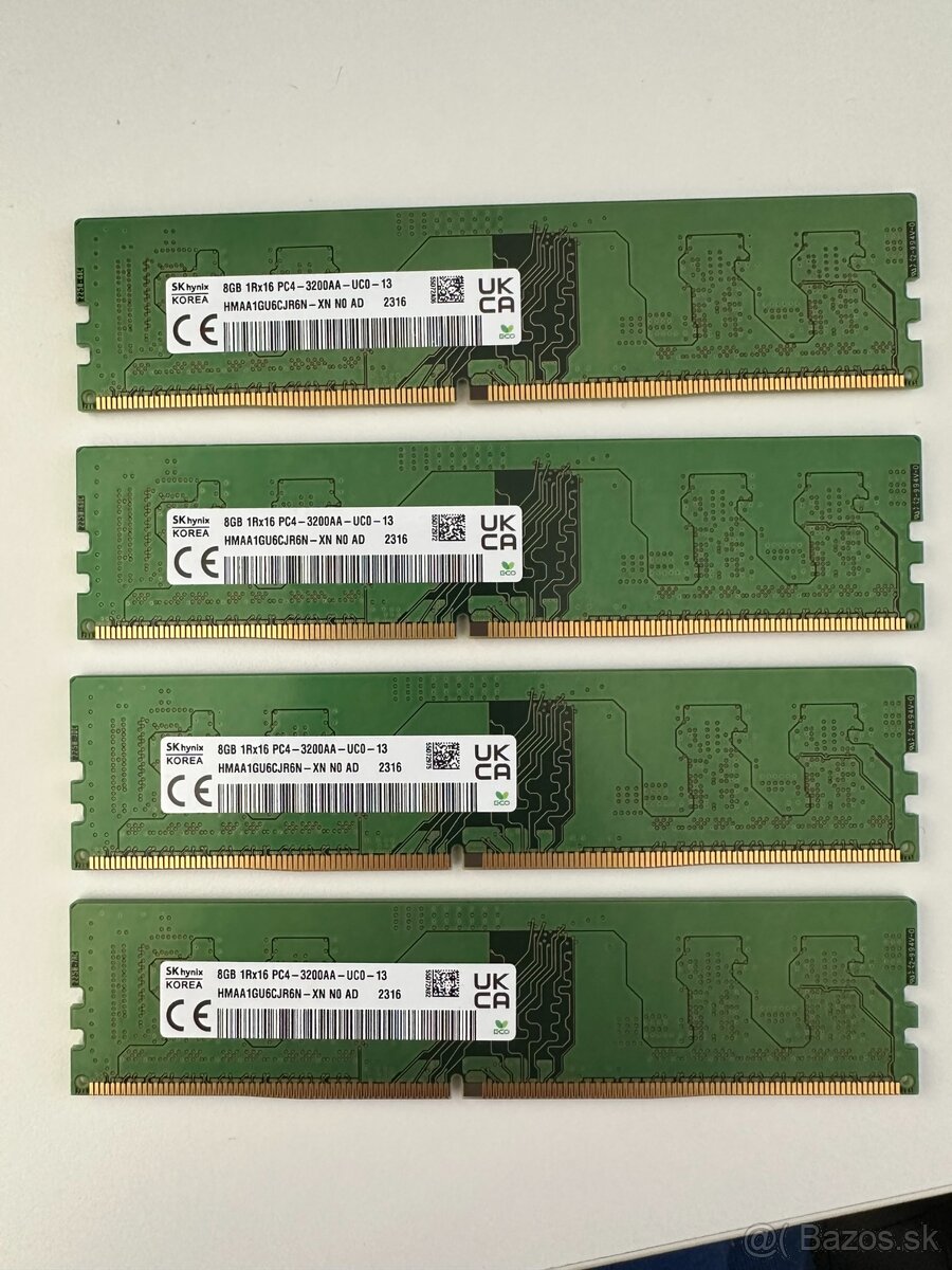 32GB DDR4 3200MHz (4x8GB)