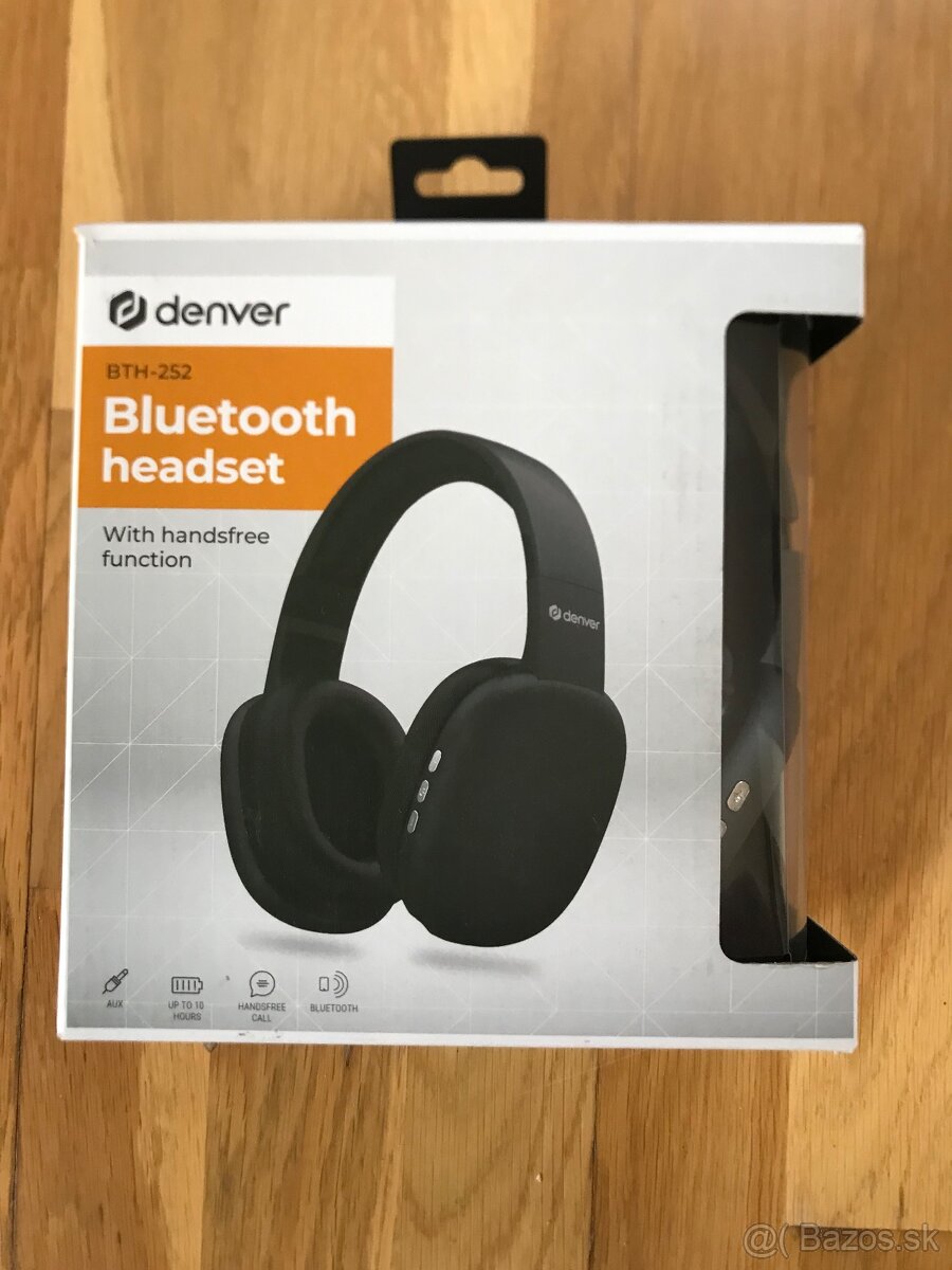 Denver BTH-252 bluetooth headset with handsfree sluchadla