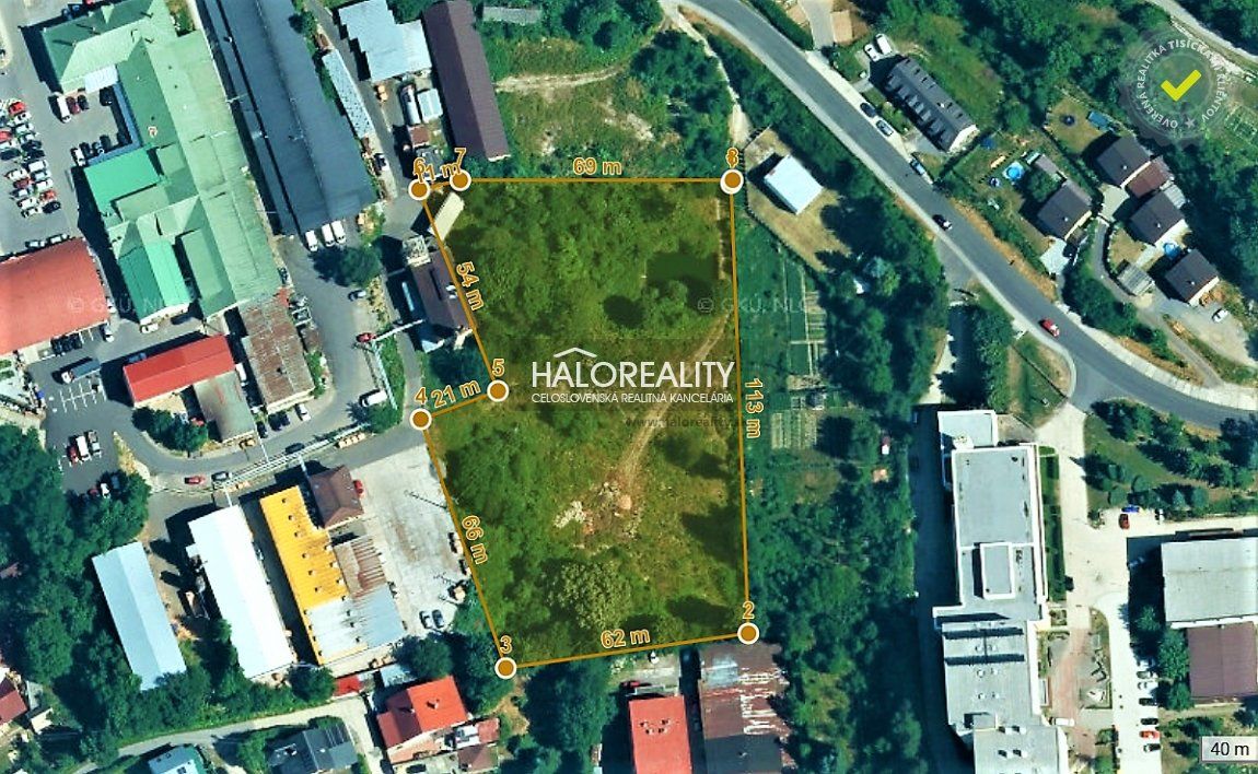 HALO reality - Predaj, priemyselný pozemok   8257 m2 Banská 