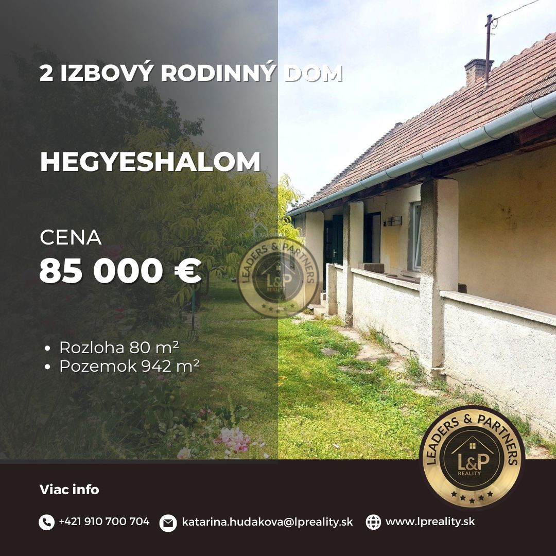 Hegyeshalom rodinný dom vhodný na rekonštrukciu