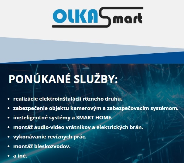 Elektroinštalačné práce, kamerové systémy, smarthome