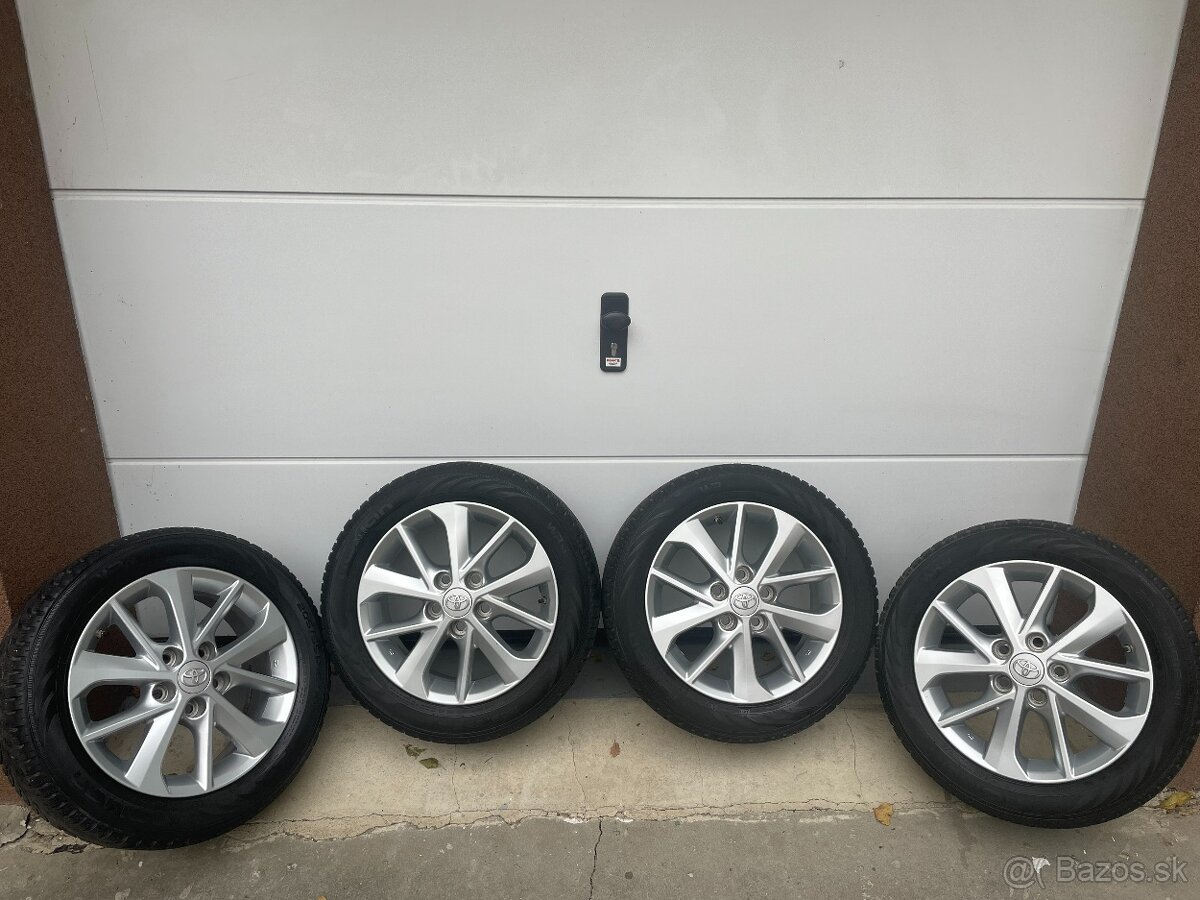 5x114,3 r16 originál Alu disky Toyota + zimné pneu 205/55/16