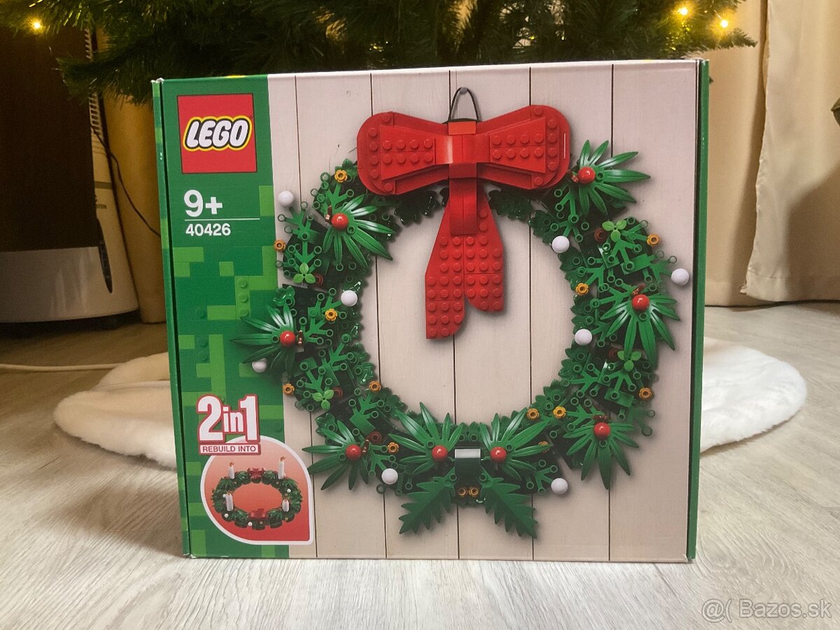 LEGO® Iconic 40426 Vianočný veniec 2 v 1 - - nové, nerozbale