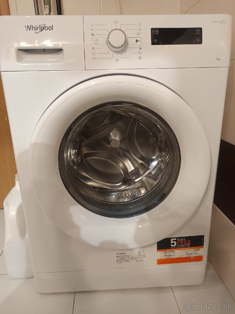 Predám práčku Whirlpool FWSG61053W EU