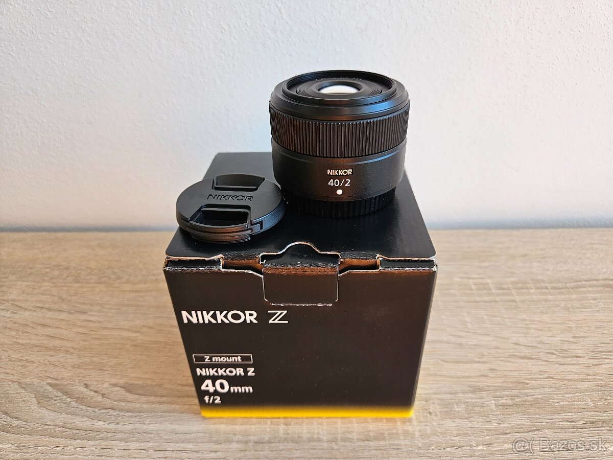 Nikon Nikkor Z 40mm f/2, zánovný stav